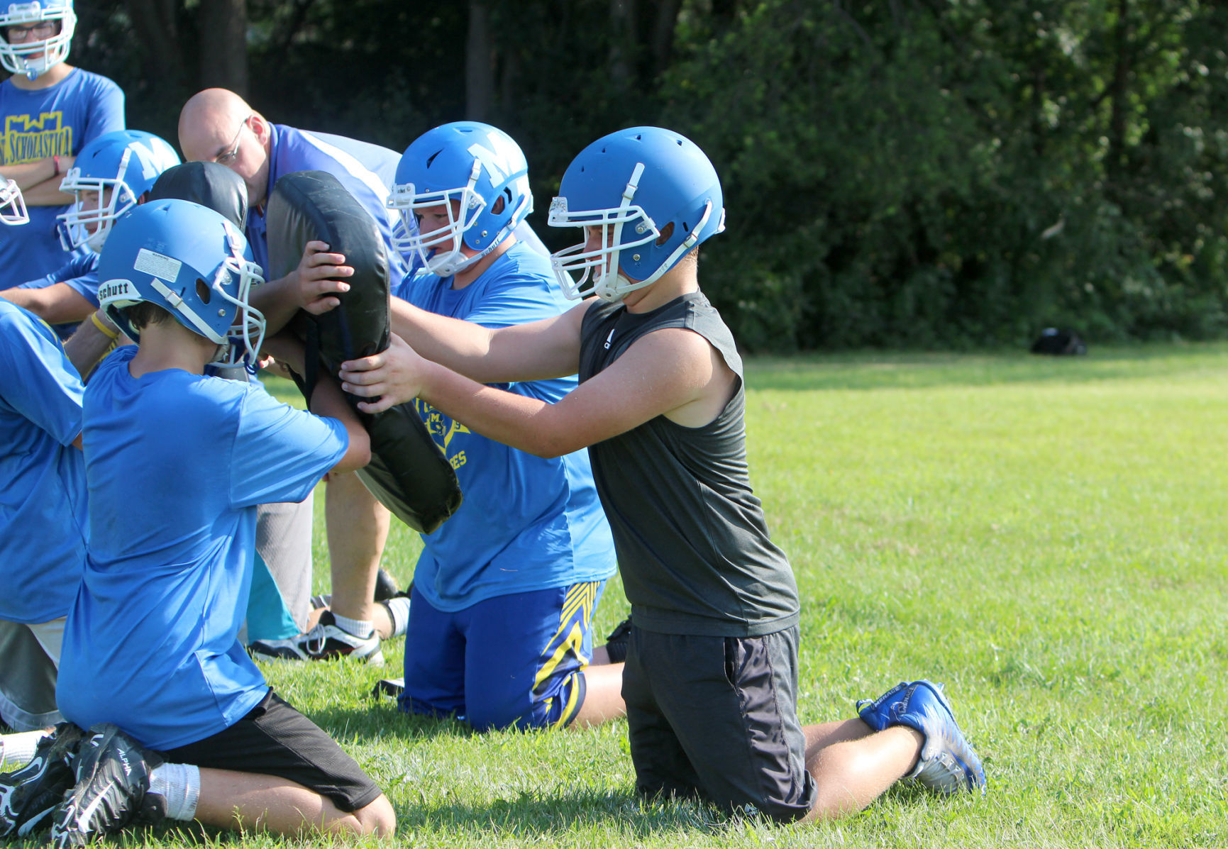 McDonell football practice 8-7-19
